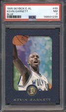 1995 SkyBox E-XL Basketball BLUE Kevin Garnett ROOKIE #49 PSA 7 TIMBERWOLVES HOF