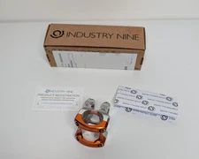 Industry Nine A318 Mountain Bike Stem 31.8mm x 30mm x +/-8deg Rise, silver/orang