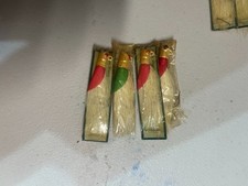 4 Vintage bucktail jig in original packaging great condition never open!! red