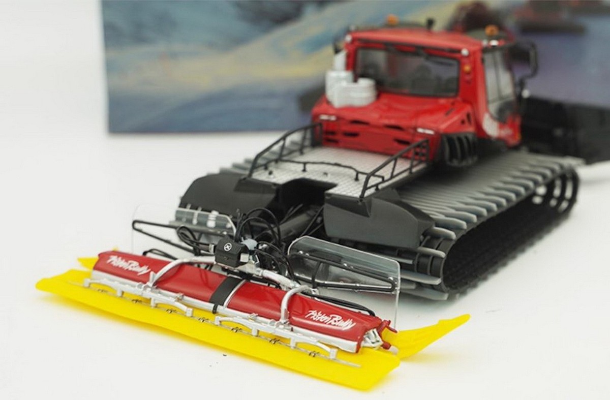 1/43 Scale PistenBully 600 Snowplow Diecast Model Plastic Tracks