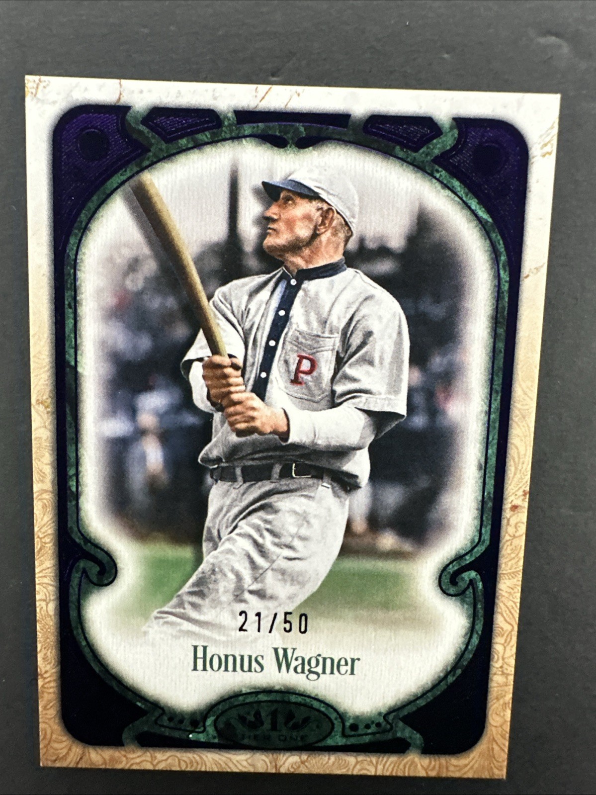 2026 Topps Tier One Purple #17 Honus Wagner PIRATES /50