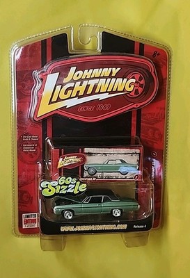 Johnny Lightning 60's Sizzle '68 Chevy Impala 1:64 Green Gray🔥01