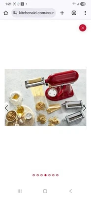 3 Piece Pasta Roller- Cutter Set Kitchen Aid Stand Mixer Attachment Stainless - Image 1 of 4