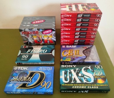 Konvolut 17 K7 Sony HF90 Typ 1,BASF CE II,TDK IEC II,SONY UX-S IEC II,SEALED
