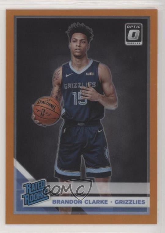 2019 Panini Donruss Optic Rated Rookie Orange Prizm /199 Brandon Clarke #194 0iz