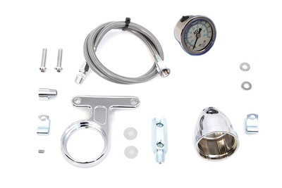 Rocker Box Oil Pressure Gauge Kit fits Harley Davidson
