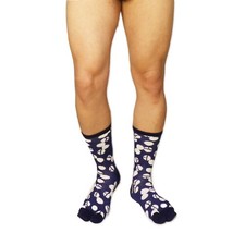 Bell Tabi Socks Men's Japanese Pattern Auspicious Design Kimono Style Japan