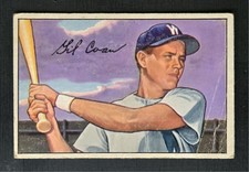 1952 Bowman #51 Gil Coan - Washington Senators - lower grade