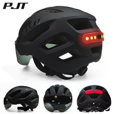 Cycling Helmet with LED Light Visor MTB Road Bike Helmet