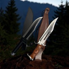 Rambo First blood Part II III Hunting Knife Set Collectible GIFT EDC Sharp