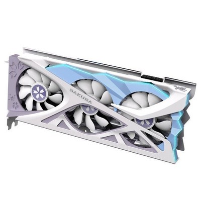 Yeston RX6750XT Sakura 12GB GDDR6 192Bit PCI-Express 4.0 x16 GPU Graphics Card