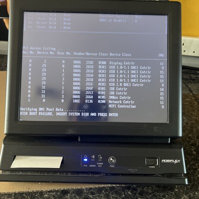 Posiflex XP 2300 Epos Till 12'' mit eingebautem Drucker ohne HD-Laufwerk