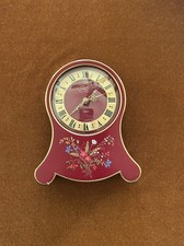 Vintage Jaeger LeCoultre Petite Neuch Teloise Red Clock 