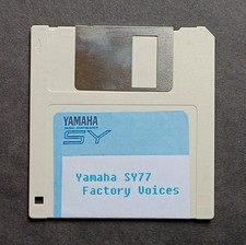 Yamaha SY77 Floppy Disk - Factory Voices For Yamaha SY 77 Synthesizer