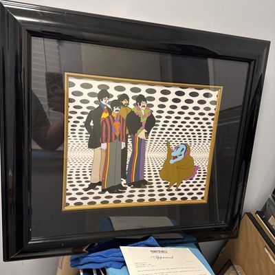 #ad THE BEATLES amp; JEREMY YELLOW SUBMARINE SERICEL SIGNED RON CAMPBELL w COA $350.00