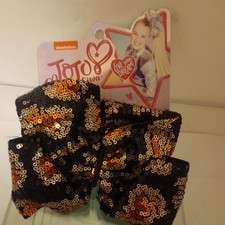 JoJo Siwa Large Sequined Bow, Pony tail NIP