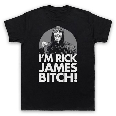 I'M RICK JAMES BITCH! Unisex black T-shirt, Gift For Fans
