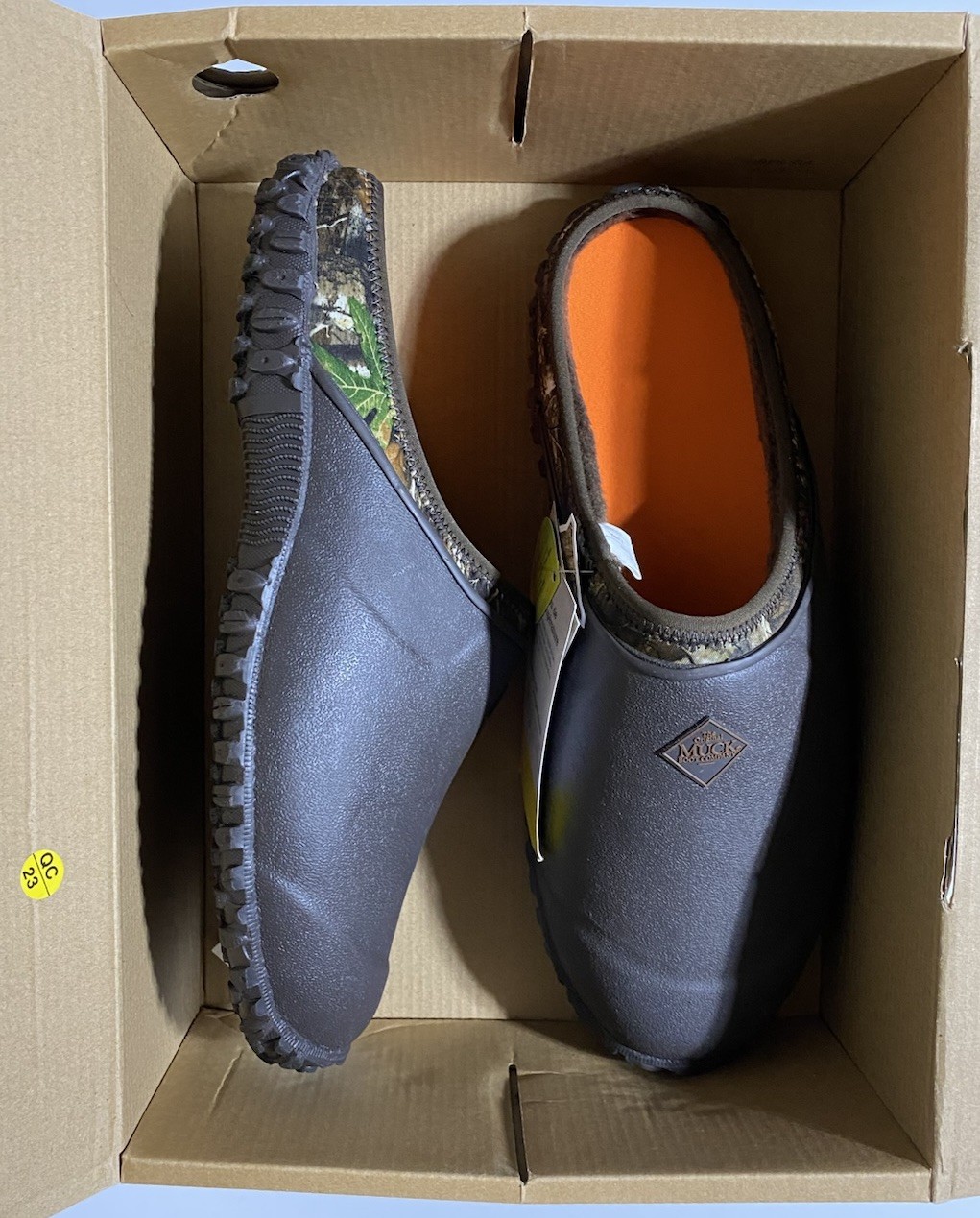 MUCK Muckster II Clog Size 13 - Brown & Realtree Camo Hunting 3D Shoots New!