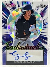 1/7 George Lombard Jr. Rookie Autograph 2024 Leaf Vivid #T-GL3 Technicolor