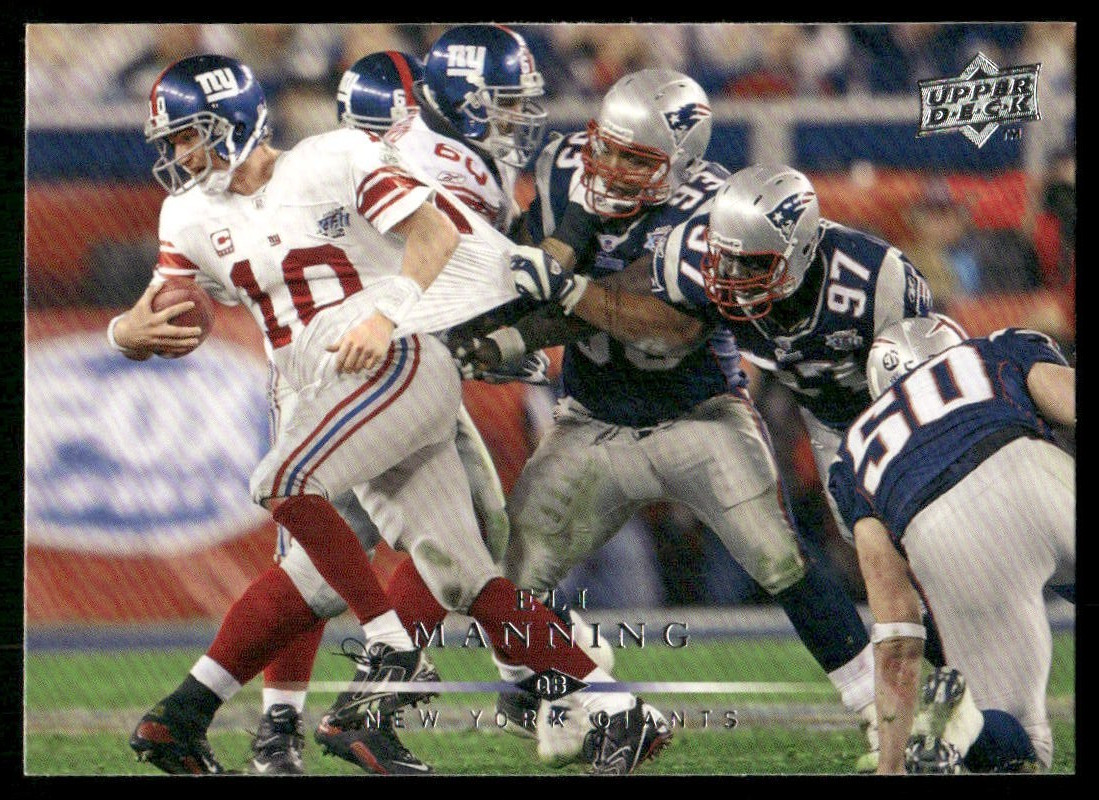 2008 Upper Deck #127 Eli Manning New York Giants football card