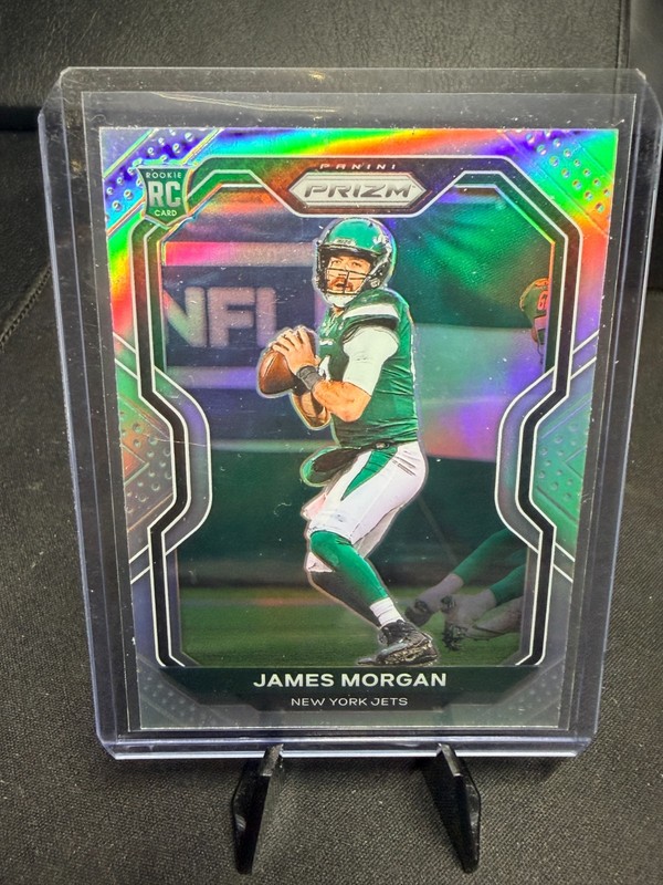 2020 Panini Prizm James Morgan Rookie RC Card Prizm New York Jets Football #356