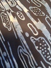 BATIK FABRIC Greys, Blues And Graphite 5 Yards, Brand NEW