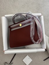 Hermes Herbag 31 Rouge H With Gold Hardware (Full Set) NEW 