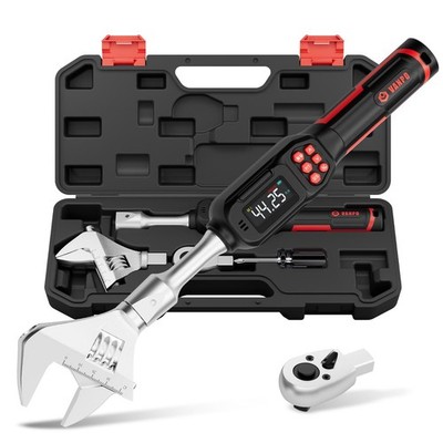 VANPO Adjustable Digital Torque Wrench, 2.2-44.3 Ft.lb/3-60Nm, ±2% Accuracy,