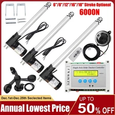 US 6000N Electronic Single Axis Solar Tracking Controller W/ Linear Actuator Kit