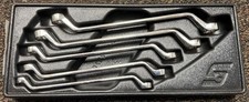 Snap-on Xom605 5-pc 10-19mm 12-point Metric Flank Drive Offset Box Wrench Set Snap-on Xom605 5-pc 10-19mm 12-point Metric Flank Drive Offset Box Wrench Set