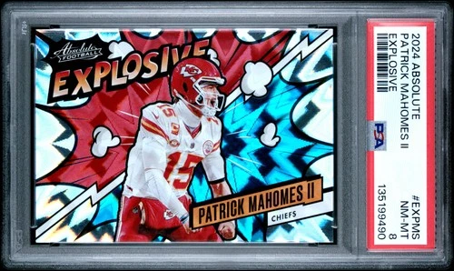 PSA 8 2024 Panini Absolute Explosive Patrick Mahomes II Chiefs Looks Higher