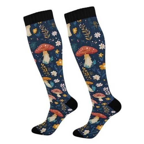 Cow Milk Compression Socks for Women and Men Circulation Cow Mushrooms ...