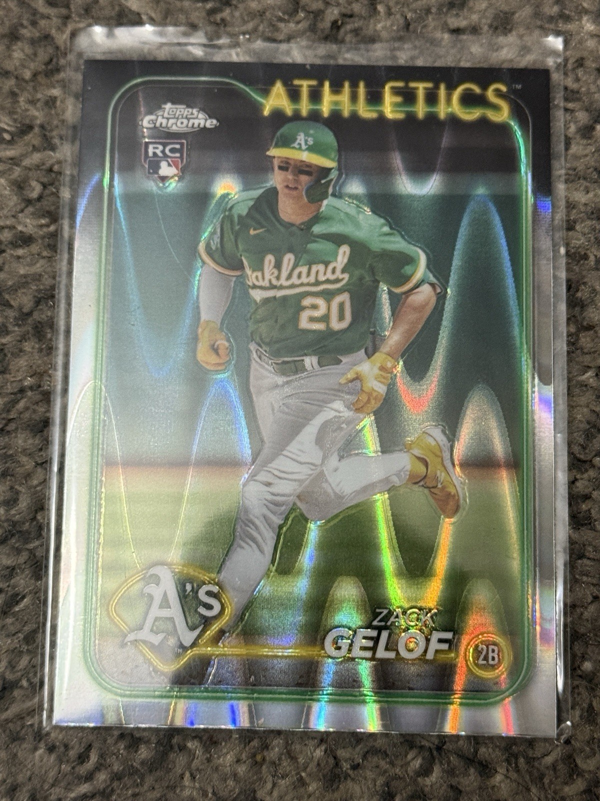 2024 Topps Chrome - Zack Gelof #282 RayWave Refractor (RC) Athletics
