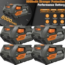 PACK For Ridgid 18V R840085 8.0Ah Lithium-ion Battery Rigid 18Volt R840087