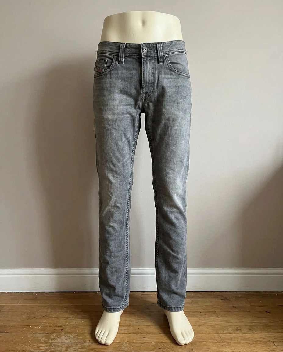 DIESEL JEANS UOMO TG.44 GRIGIO ORIGINALE