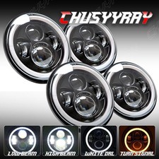 4pcs 5.75 Round Led Headlights Halo Hi-lo For Mazda Rx-4 1974-1976