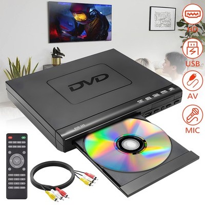 HD DVD Player for TV 1080P Region Free DVD CD Players for Smart TV Mini DVD US