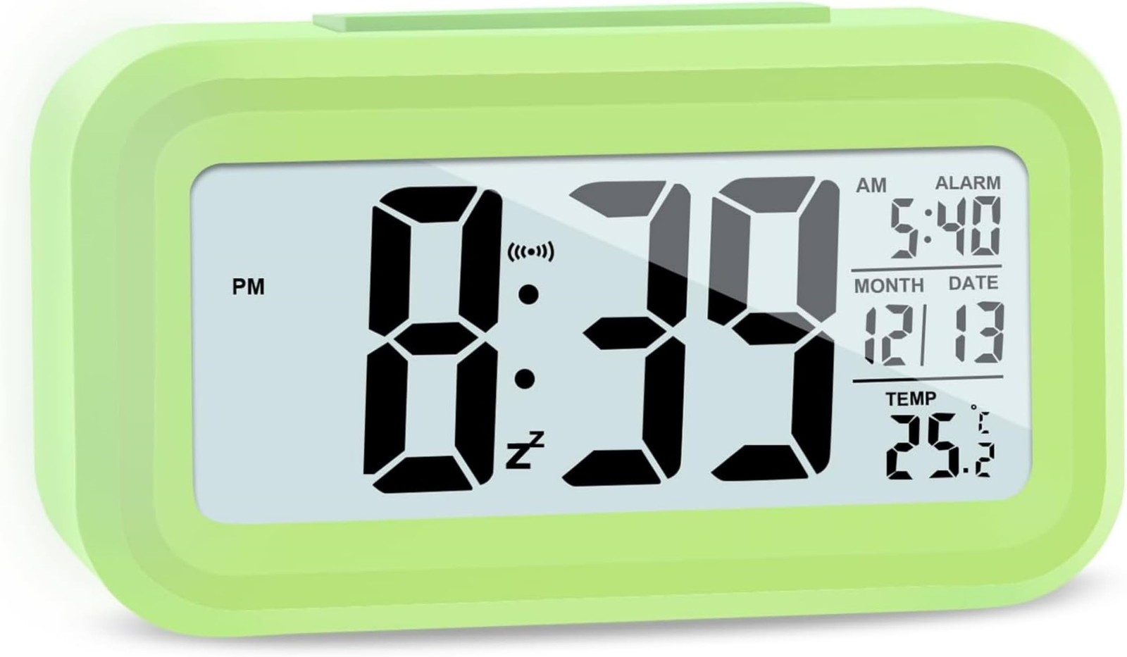 S For Bedrooms,digital Clock With Lcd Small, Green