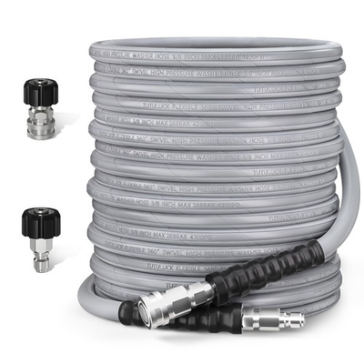#ad 3 8quot; Kink Resistant Pressure Washer Hose 100FT Swivel 3 8quot; Quick Connector a... $119.72