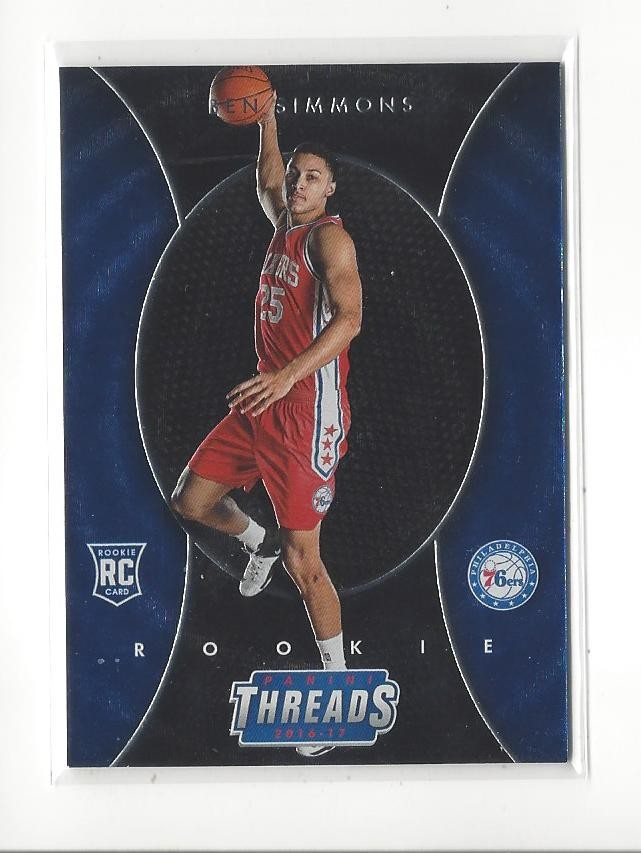 2016-17 Panini Threads #258 Ben Simmons ETCH RC Rookie 76ers