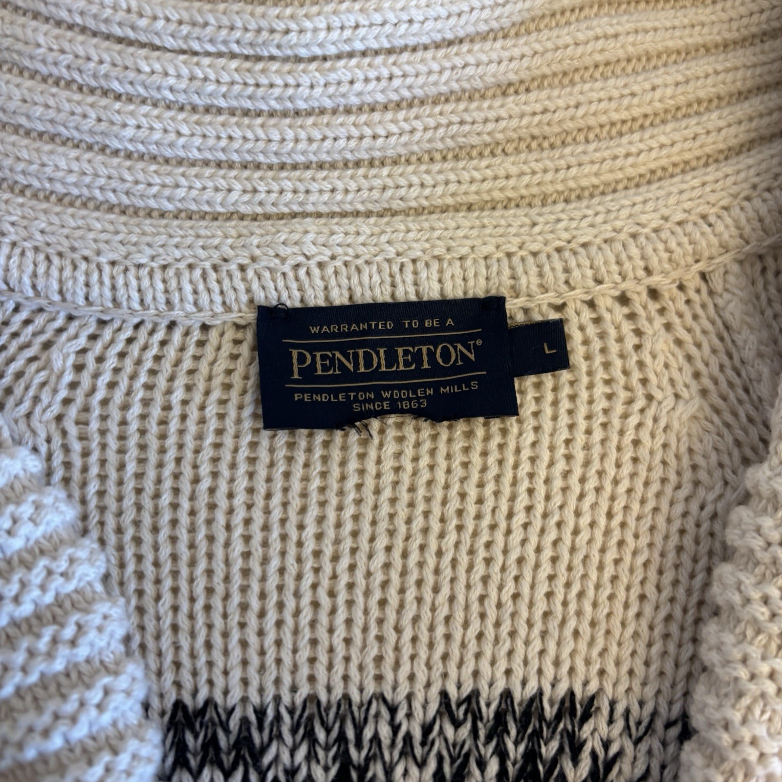 Pendleton Sunrise Eagle Cardigan Large - image 8