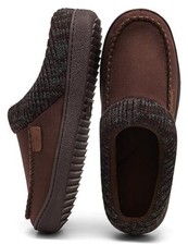 Men's Moccasin Slippers Clogs - House Slippers for Men with Arch Support and