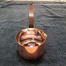 Baumalu copper pan 4 1/4 with cast iron handl...
