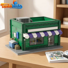MOC-223229 Simpsons Springfield Baseball Card Shop Building blocks Toy Gift