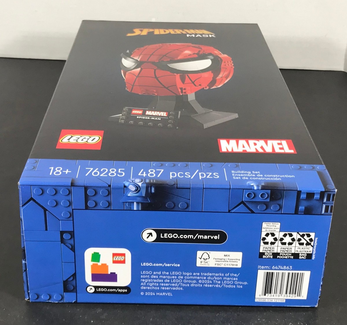 LEGO Marvel Comics SPIDER-MAN'S MASK 76285 Superhero Head