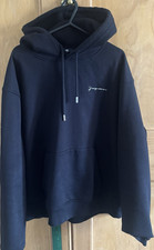 Jacquemus Black Autograph Logo Hoodie -  Men’s Size L