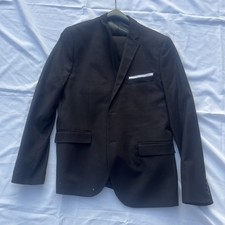 H&M Slim Fit Black Suit Jacket & Trousers Set 38R EUR 54 Formal Wedding