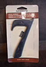 GATEHOUSE Number House  7 Black NEW 5"