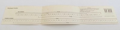 Vintage Keyboard Guide Chart Piano Notes Hal Leonard 1983