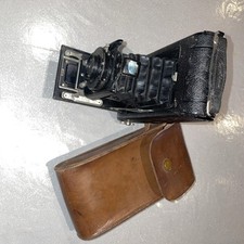 Antica macchina fotografica carabina macellaio 1912-1920 con custodia completa in pelle